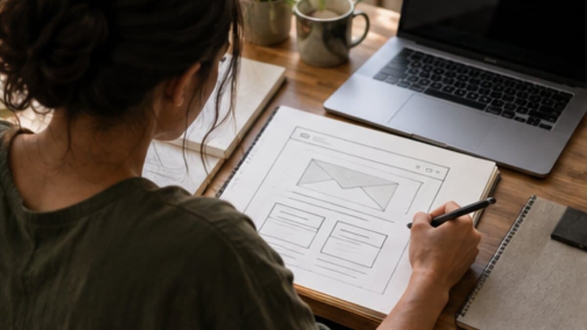 Write a focused homepage featured image